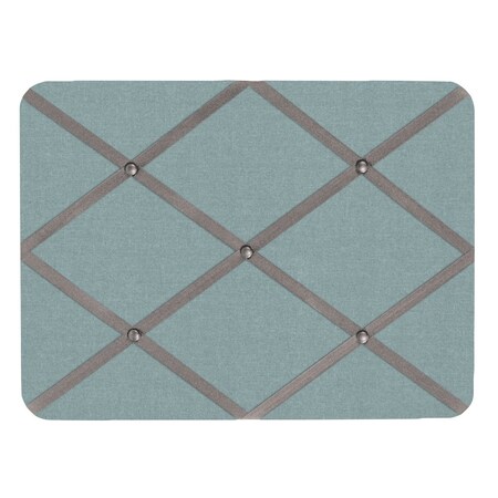 United Visual Products Slim Enclosed Corkboard, 36"x48", Black Alum Frame/Ultramarine UVEB3648-BLACK-ULTMAR